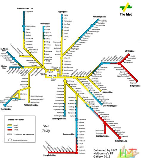 met train map melbournes public transport gallery