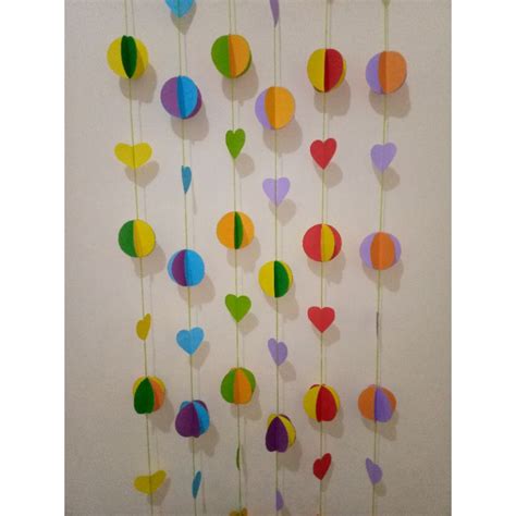 jual  helai hiasan dindingpaper garland dgantungan jendela