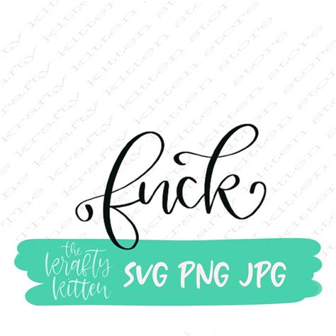 Fuck SVG Flourished Svg Fancy Fuck Svg SVG File Quote SVG Cut File For Cricut Silhouette