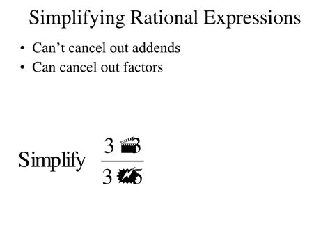 Ppt 11 3 Simplifying Rational Expressions Powerpoint Presentation