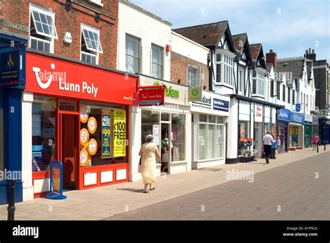 Wisbech Market Place Parade Of Shops Including Lunn Poly Travel Agents