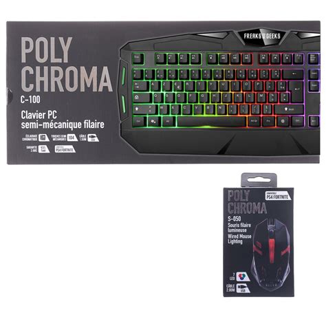 Freaks And Geeks Pack Clavier Semi M Canique Et Souris Gamer Rgb