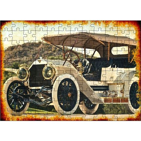 Tablomega Ahşap Mdf Puzzle Yapboz Nostalji Klasik Araba 120 Fiyatı