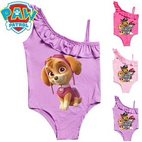 Paw Patrol Maillot De Bain Une Pi Ce Pour Filles Imprim Bikini D T Pour Enfants