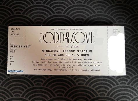 [1 TIX] PD1 STAGESIDE - FOR ABSOLUTE LAST DAY OF TAEYEON WORLD TOUR ...