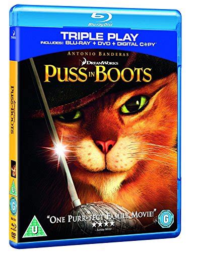 Puss In Boots Triple Play Blu Ray DVD Digital Copy Blu Ray