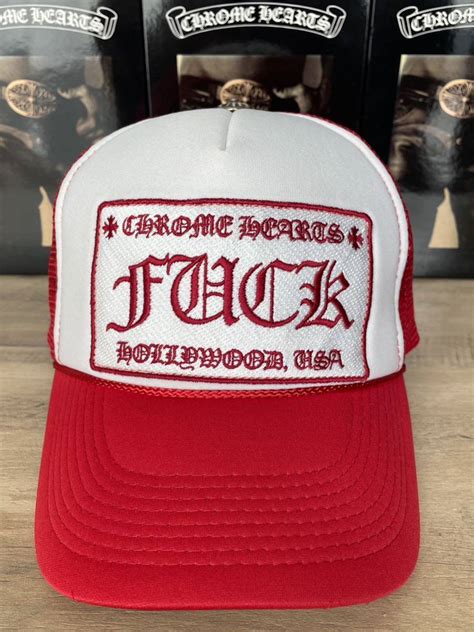 Yahoo オークション クロムハーツ FUCK トラッカー キャップ ホワイ