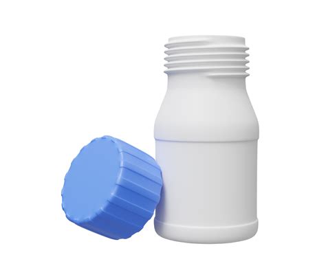 Open Pill Bottle D Render Png