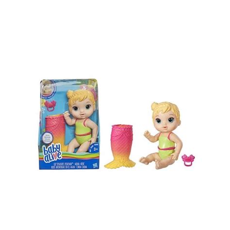 Baby Alive Lil Splashes Mermaid Blonde Hair ToyZone