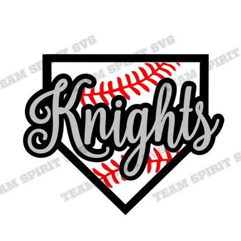 Knights Baseball Svg Etsy