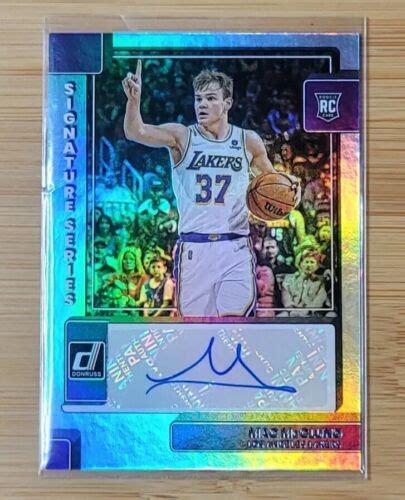 Mac Mcclung Panini Donruss Signature Series Holo Foil Sp Auto