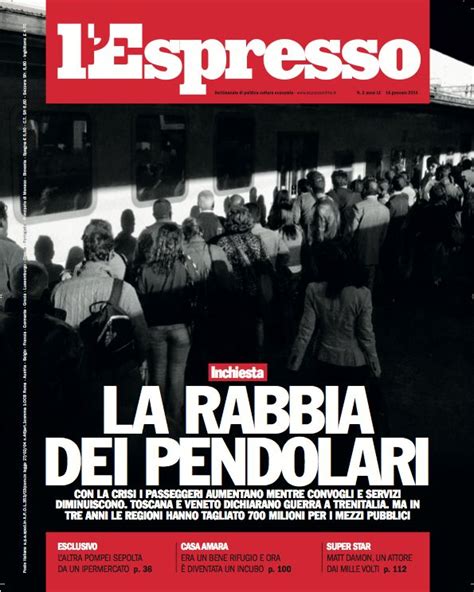 La Copertina Dell Espresso In Edicola Da Venerd Gennaio Magazine