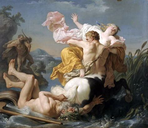 Louis Jean Francois Lagrenee The Abduction Of Deianira By The Centaur