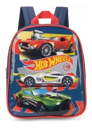 Mochila De Costa P Infantil Hot Wheels Azul Luxcel Is Hw Mercadolivre