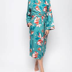 Coco Floral Print Long Dressing Gown Tkd Lingerie