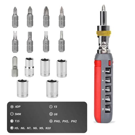 Ratcheting Screwdriver Multi Bit Screw Driver In Tool Ratchet