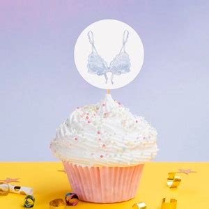 Lingerie Cupcake Toppers Lingerie Shower Cupcake Toppers Bachelorette Party Decor Lingerie