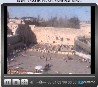 Love For His People: Kotel (Western Wall) Live Cam Shot - Jerusalem