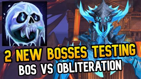 Dragonflight Raid Testing Frost DK 2 Bosses BOS Vs Obliteration