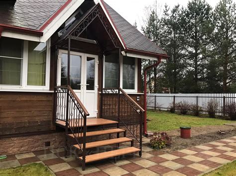 Уличная лестница для крыльца | Модель лестницы ДК-41