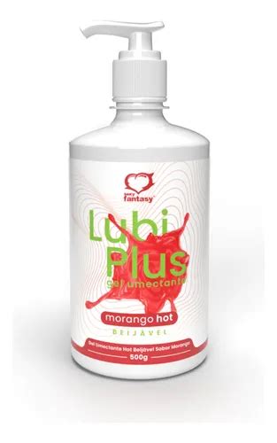 Gel Umectante Beijável Sabor Morango E Efeito Hot Lub Plus MercadoLivre