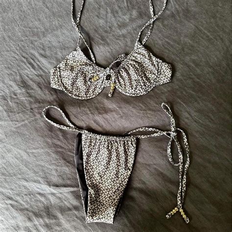 Palm Swimwear Yin Yang Bikini Set Size Size Depop