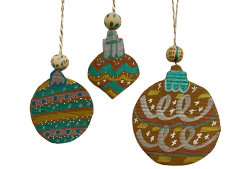 diy christmas craft cardboard baubles  paint markers pilot  au