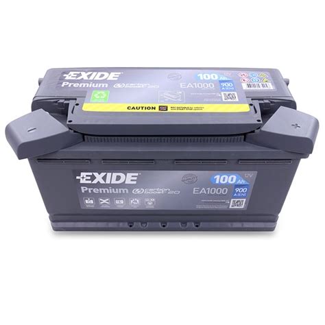 EXIDE EA1000 Premium Carbon Boost 100 Ah 900 A