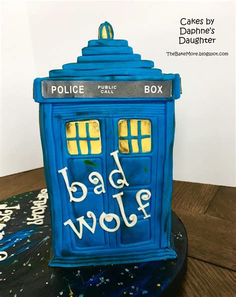 The Bake More: Dr Who's Bad Wolf Tardis Cake