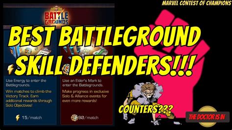 Best Skill Defenders For Battlegrounds And The Best Counter Champions In Mcoc Youtube