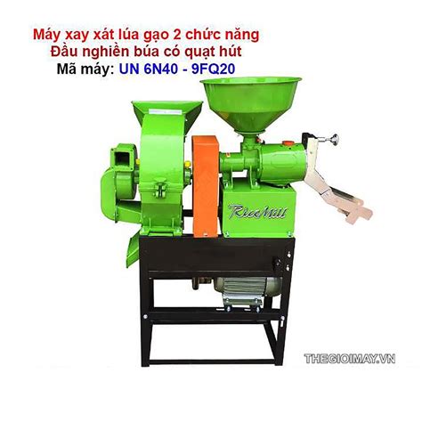 Máy Xay Xát Lúa Gạo Mini Gia đình 2 Chức Năng Un 6n40 9fq20 Tặng Kèm