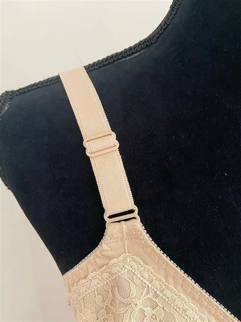 NOS Vintage French DORINA Lace Lingerie Nude Full Support Etsy