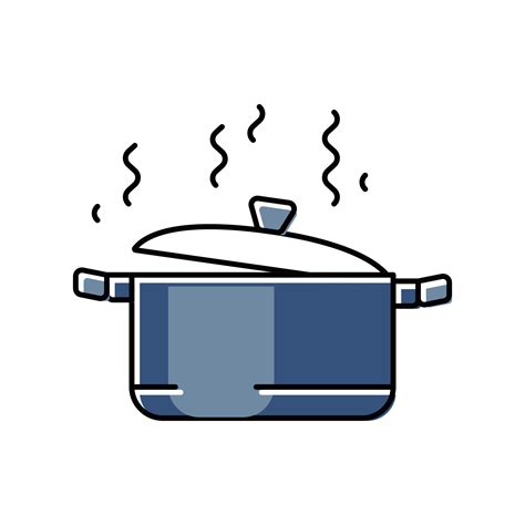 Hot Pot Cooking Color Icon Vector Illustration Vector Art At Vecteezy