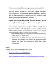 Diskusi Sistem Informasi Manajemen Docx Jelaskan Yang Dimaksud