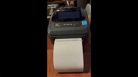 Here's how to perform label alignment on a Zebra ZP450 thermal printer