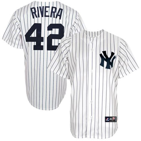 Majestic Mariano Rivera New York Yankees White Replica Player Jersey