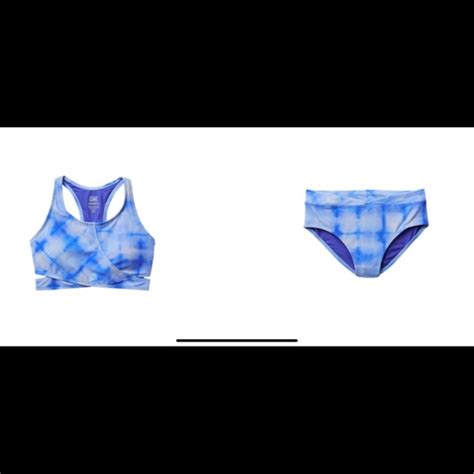 Athleta Swim Athleta Girl Bali Blue Bikini Set Xs6 Poshmark