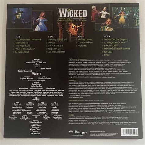 Original Broadway Recording Wicked Vinyl Black Depop