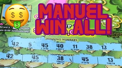 Manuel Win All Lucky 7s California Lottery Scratchers Win YouTube