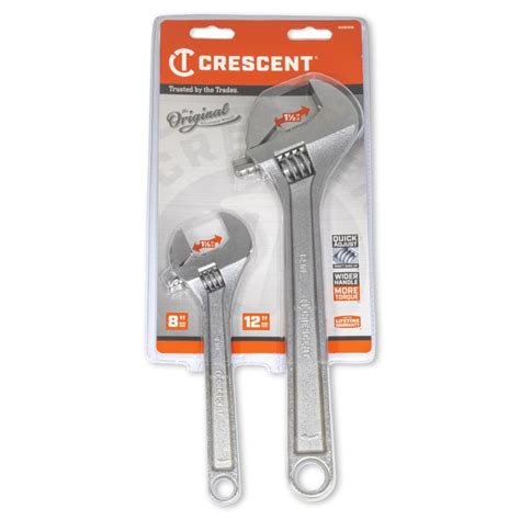 CRESCENT ADJUSTABLE WRENCH SET, 8