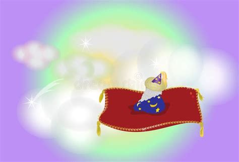 Magic Flying Carpet 2 Stock Vector Illustration Of Clouds 12800054