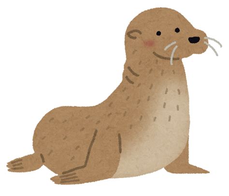 オットセイのイラスト | かわいいフリー素材集 いらすとや