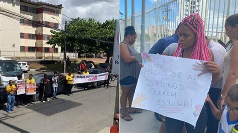 Inauguração de ano letivo da rede municipal é marcada por protestos de