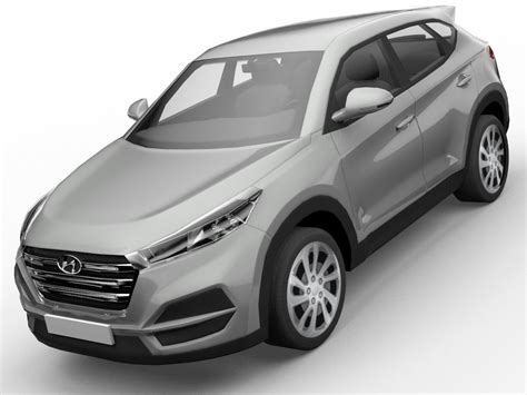 Animated Hyundai Tucson Suv 3d Model Cgtrader