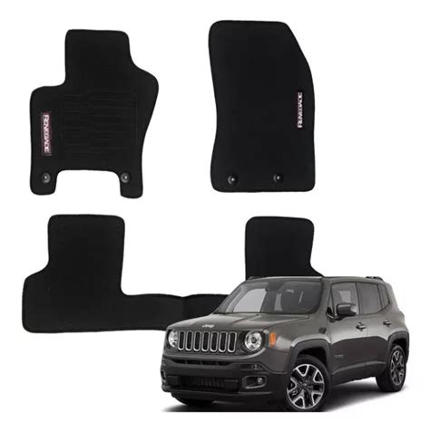 Tapete Jeep Renegade 2021 2022 Borracha 03 Pçs Preto Parcelamento sem