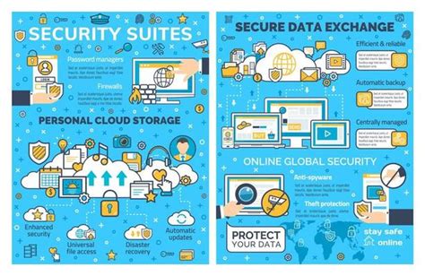 Cyber Security Brochure Vector Art Icons And Graphics For Free Download