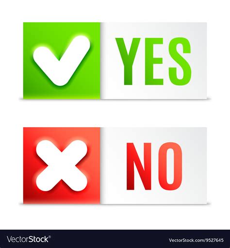 Yes No Button