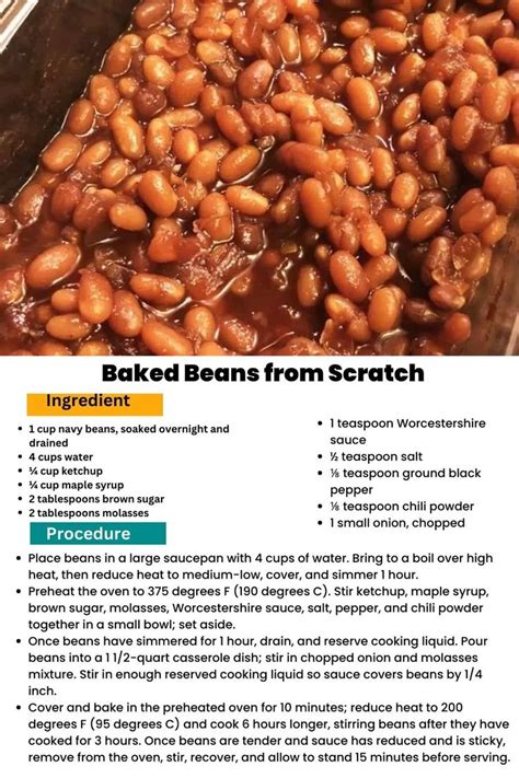 Baked Beans From Scratch Recipe With Instructions
