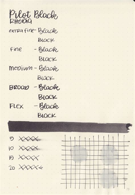 Ink Review 1090 Pilot Black — Mountain Of Ink