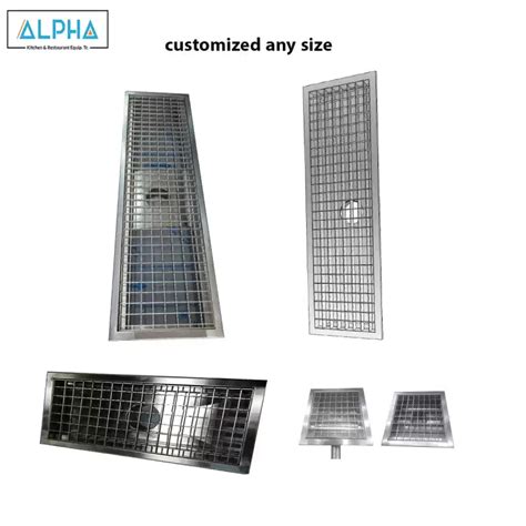 Stainless Steel Floor Grating | ALPHA Inox Kitchen Factory